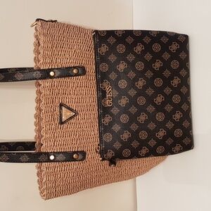 Guess Woven Tote Bag